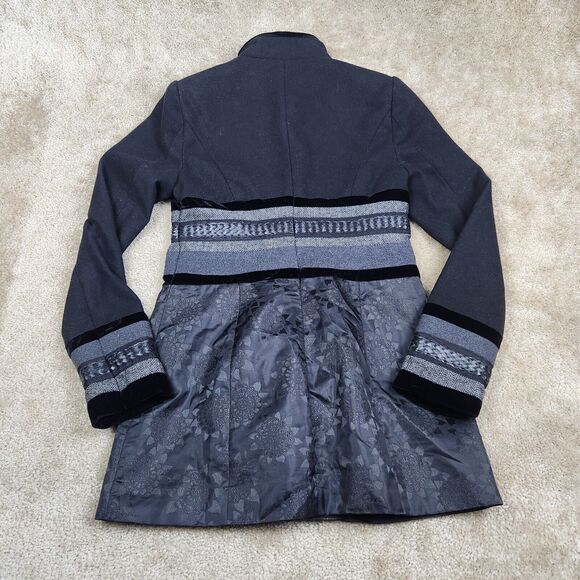 BKE Outerwear Wool Blend Tribal Cuffs Aztec Mid Size S Western - Picture 5 of 9